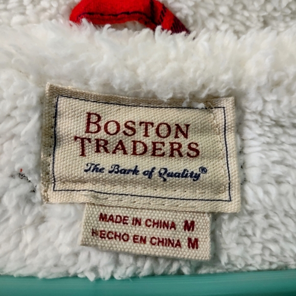 Black and red checkered fleece lined Winter coat. - Picture 3 of 6